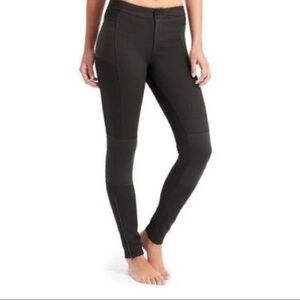 Athleta Black Trailsetter Ponte Motion Moto Pant